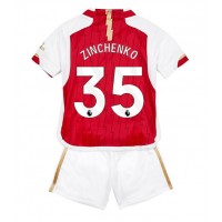 Fotballdrakt Barn Arsenal Oleksandr Zinchenko #35 Hjemmedraktsett 2023-24 Kortermet (+ Korte bukser)